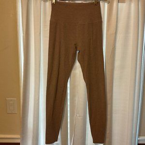 Beyond Yoga Leggings L Beige Heather High Waist